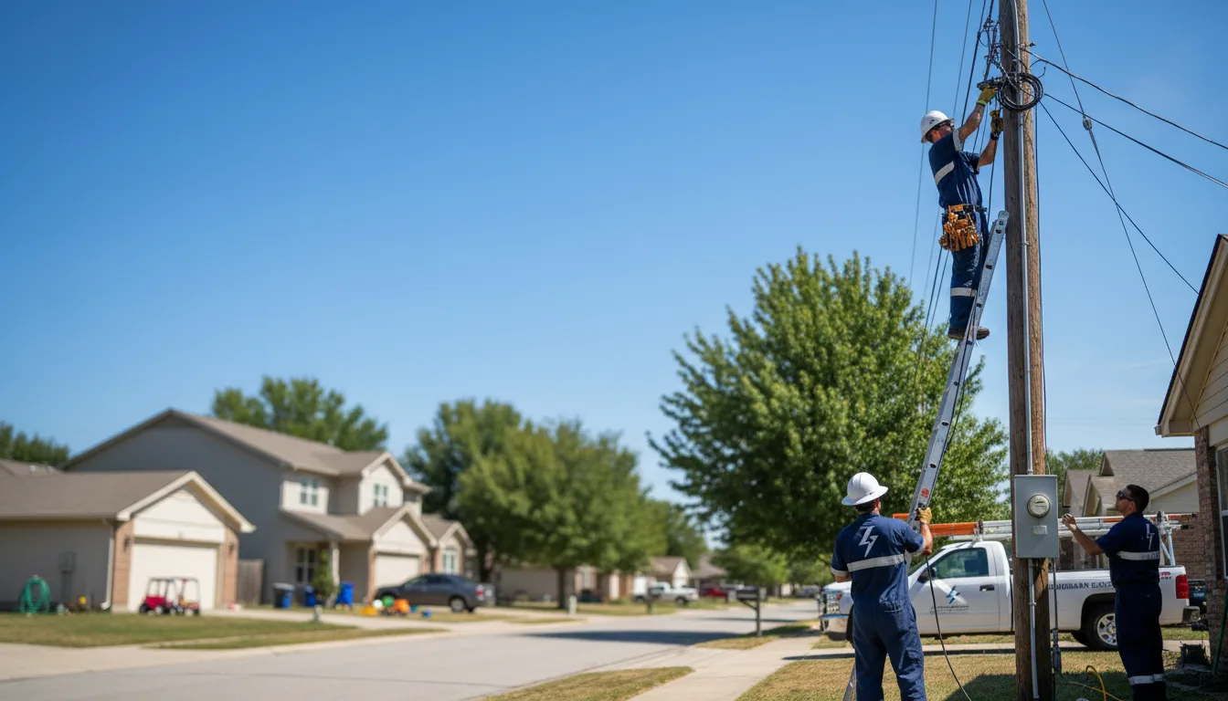 Residential electrician providing installation services in Saddle Brook, NJ